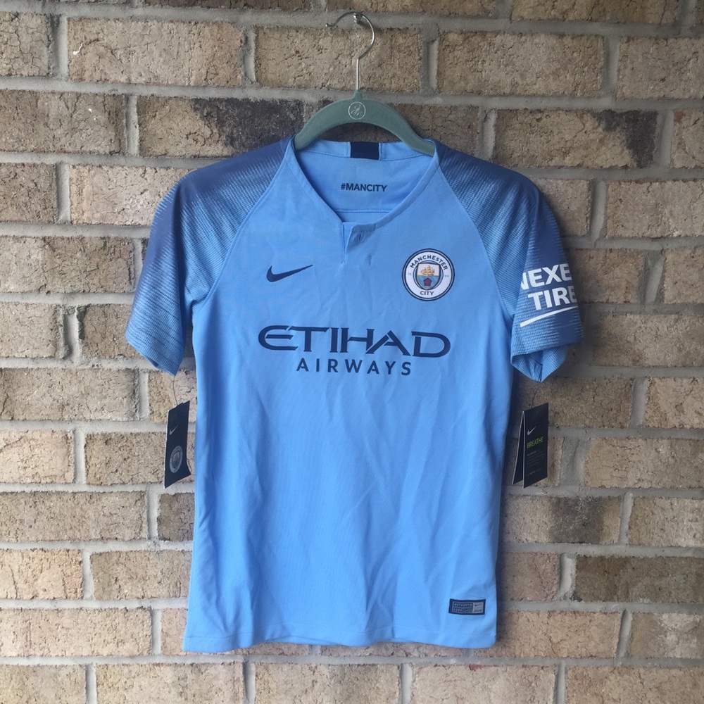 Nike Manchester City Home Jersey 2018-2019 Youth